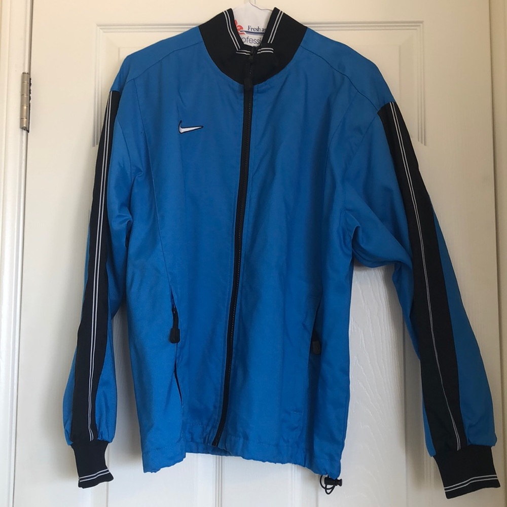 Blue with black details Nike sports jacket.